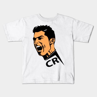 ronaldo cr7 soccer ball, fifa, world cup, 2022, football Kids T-Shirt